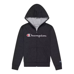 Kids 7-20 Champion® Script Full-Zip Hoodie