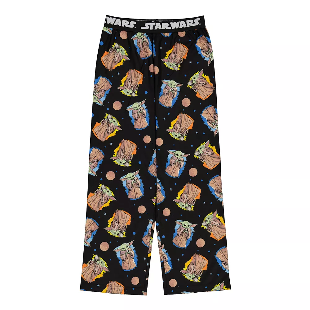 Boys 4-16 Star Wars The Mandalorian The Child AKA Baby Yoda Pajama Pants in Regular & Husky