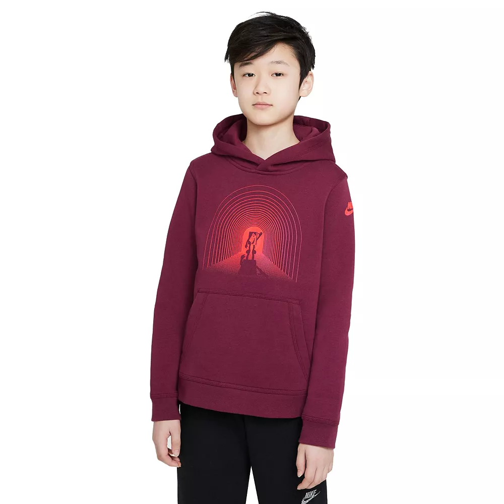 Boys 8-20 Nike Club Fleece Boxy Hoodie - Image 2