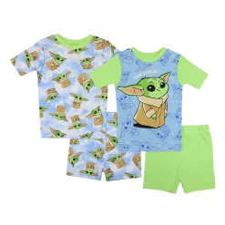 Boys 6-12 Star Wars The Mandalorian Grogu aka Baby Yoda Follow Tops & Shorts Pajama Set