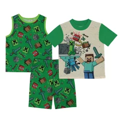 Boys 6-12 Minecraft Boom Tops & Shorts Pajama Set