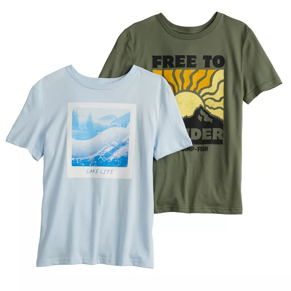 Boys 8-20 Sonoma Goods For Life® Everyday Graphic Tee 2-Pack Set - Image 2