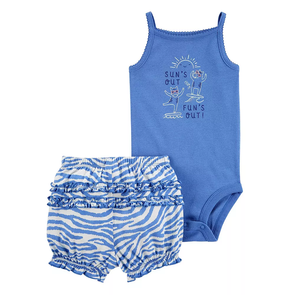 Baby Boy Carter's 2-Piece Tank Bodysuit & Short Set