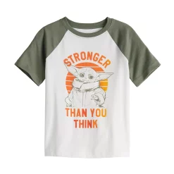 Boys 4-12 Jumping Beans® Grogu "Stronger Than You Think" Raglan Tee