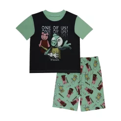 Boys 4-10 Piggy Top & Shorts Pajama Set