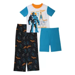 Disney's Lightyear Boys 4-10 Buzz "Launch All Ships" Top, Shorts & Pants Pajama Set