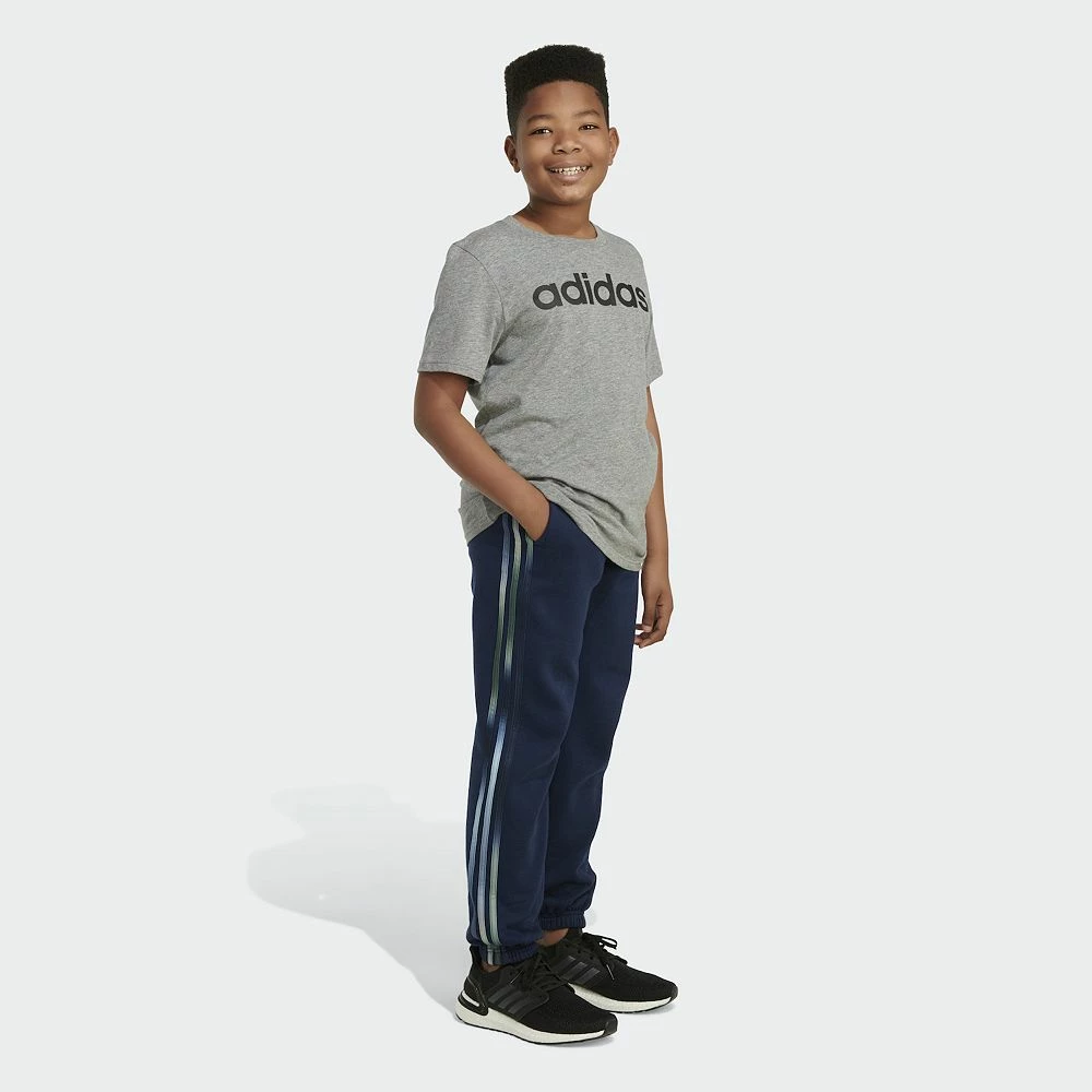 Boys 8-20 adidas Game Fade 3-Stripe Fleece Joggers - Image 7