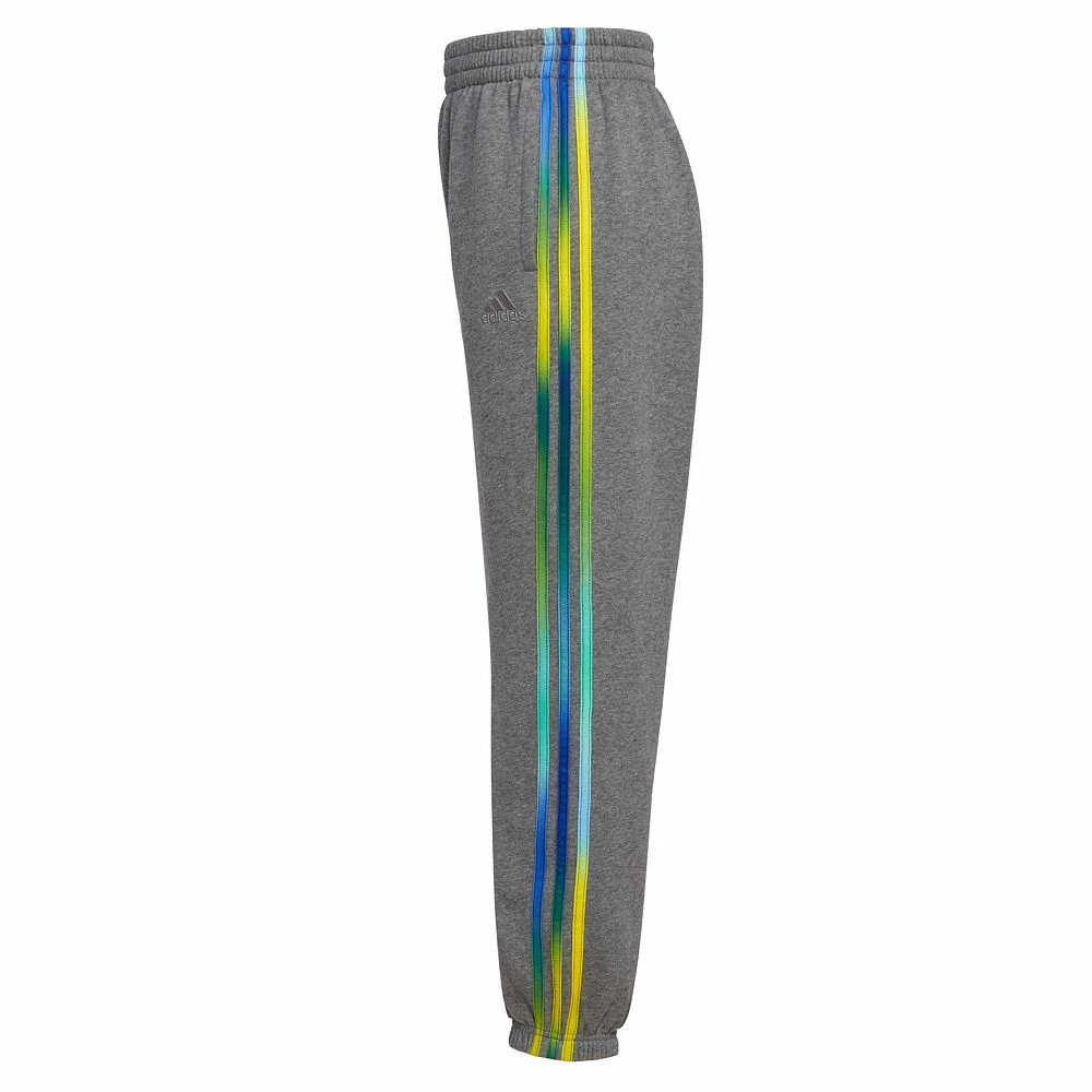 Boys 8-20 adidas Game Fade 3-Stripe Fleece Joggers - Image 2