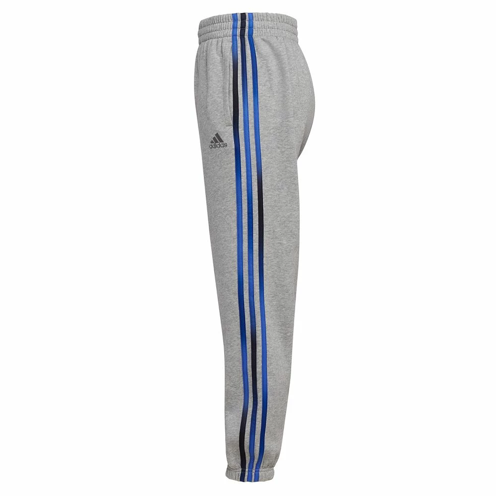 Boys 8-20 adidas Game Fade 3-Stripe Fleece Joggers - Image 4