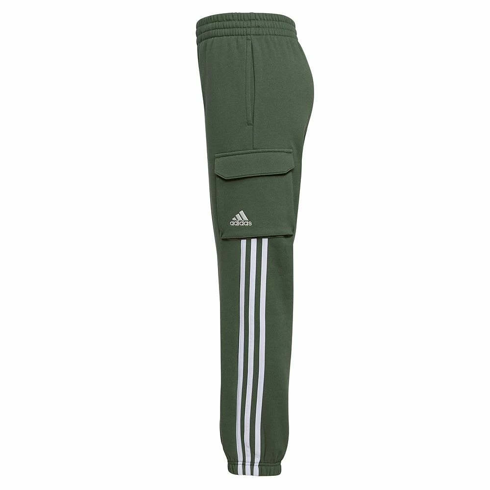Boys 8-20 adidas 3-Stripe Cargo Fleece Joggers - Image 2