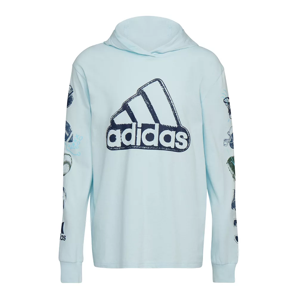 Boys 8-20 adidas Sport Stamp Hooded Tee - Image 4