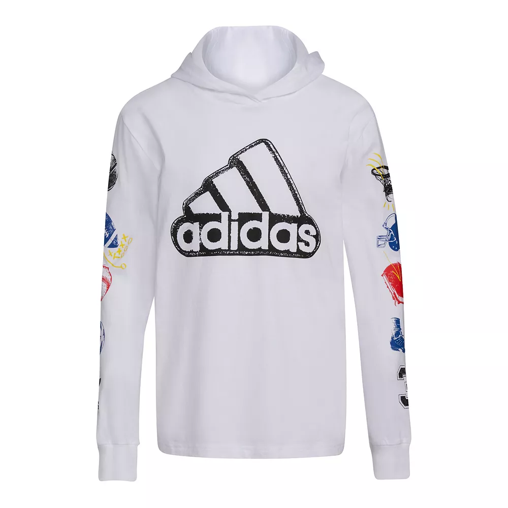 Boys 8-20 adidas Sport Stamp Hooded Tee