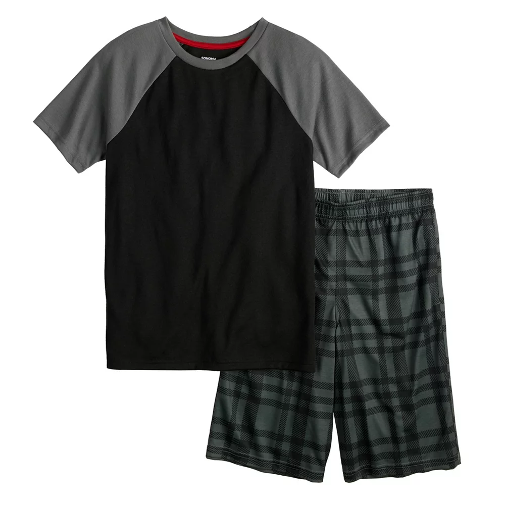 Boys 5-16 Sonoma Goods For Life® Top & Shorts Pajama Set