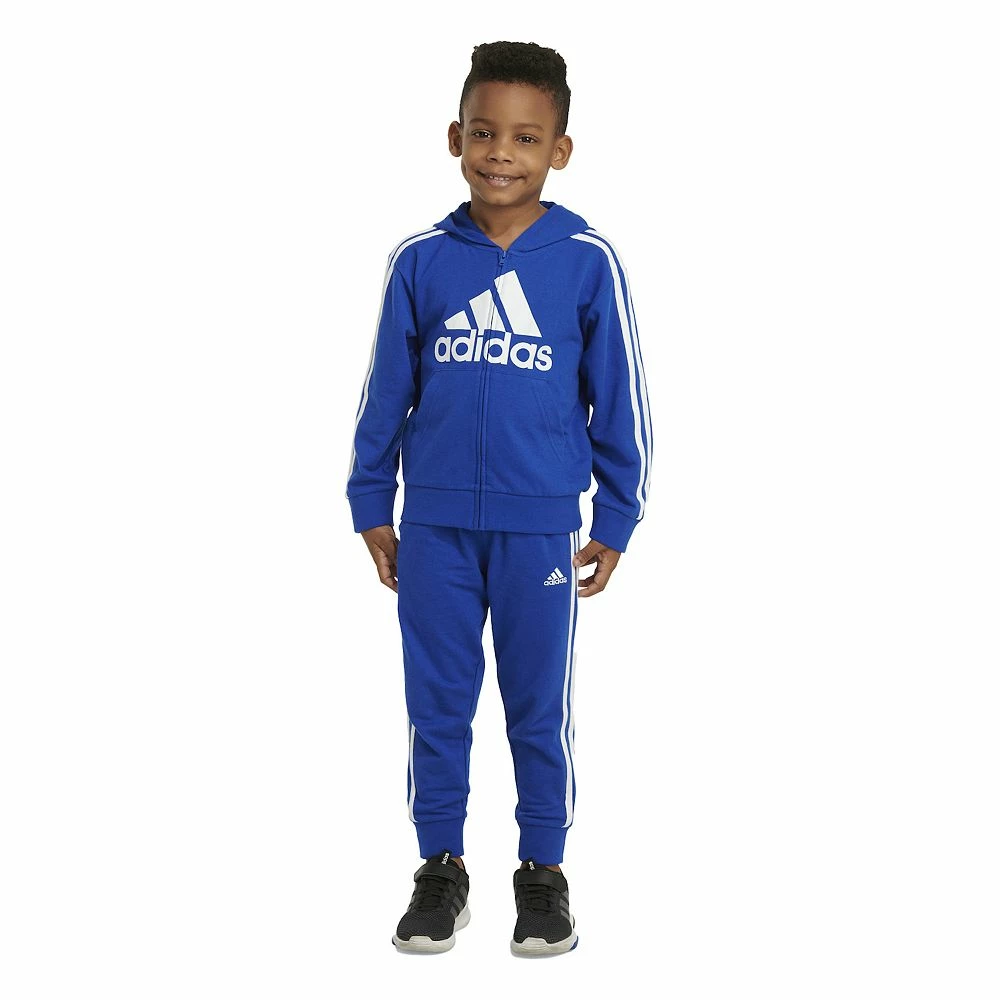 Boys 4-7 adidas French Terry Logo Graphic Hoodie & Jogger Pants Set - Image 5