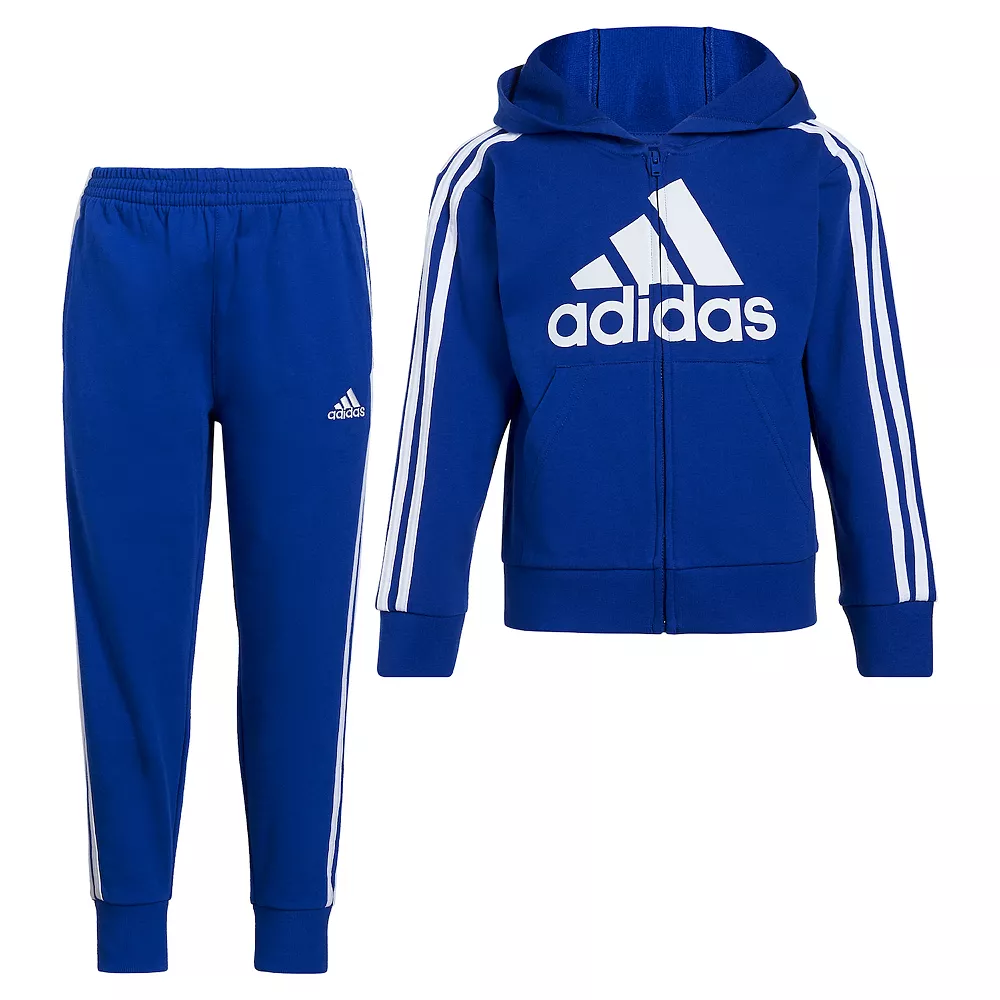 Boys 4-7 adidas French Terry Logo Graphic Hoodie & Jogger Pants Set - Image 3