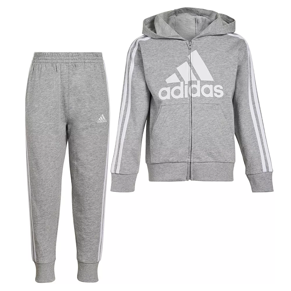 Boys 4-7 adidas French Terry Logo Graphic Hoodie & Jogger Pants Set