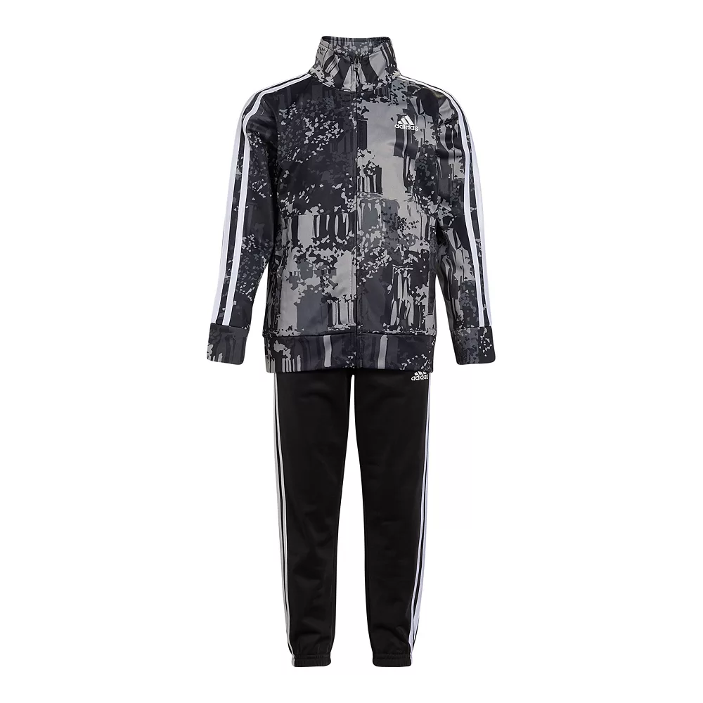 Boys 4-7 adidas Tricot Printed Track Jacket & Jogger Pants Set - Image 4