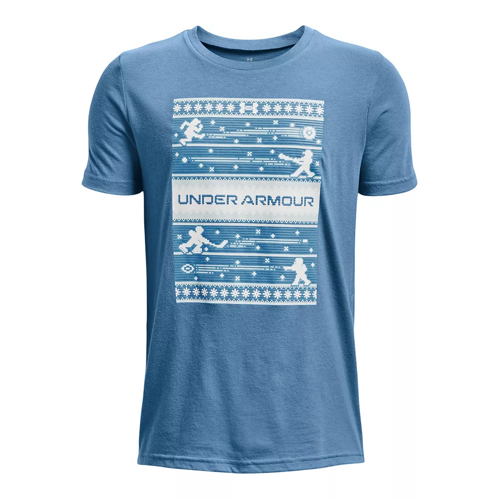 Boys 8-20 Under Armour Holiday Sports Sweater Tee