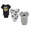 Baby Boy adidas 3-Pack Badge of Sport Rompers