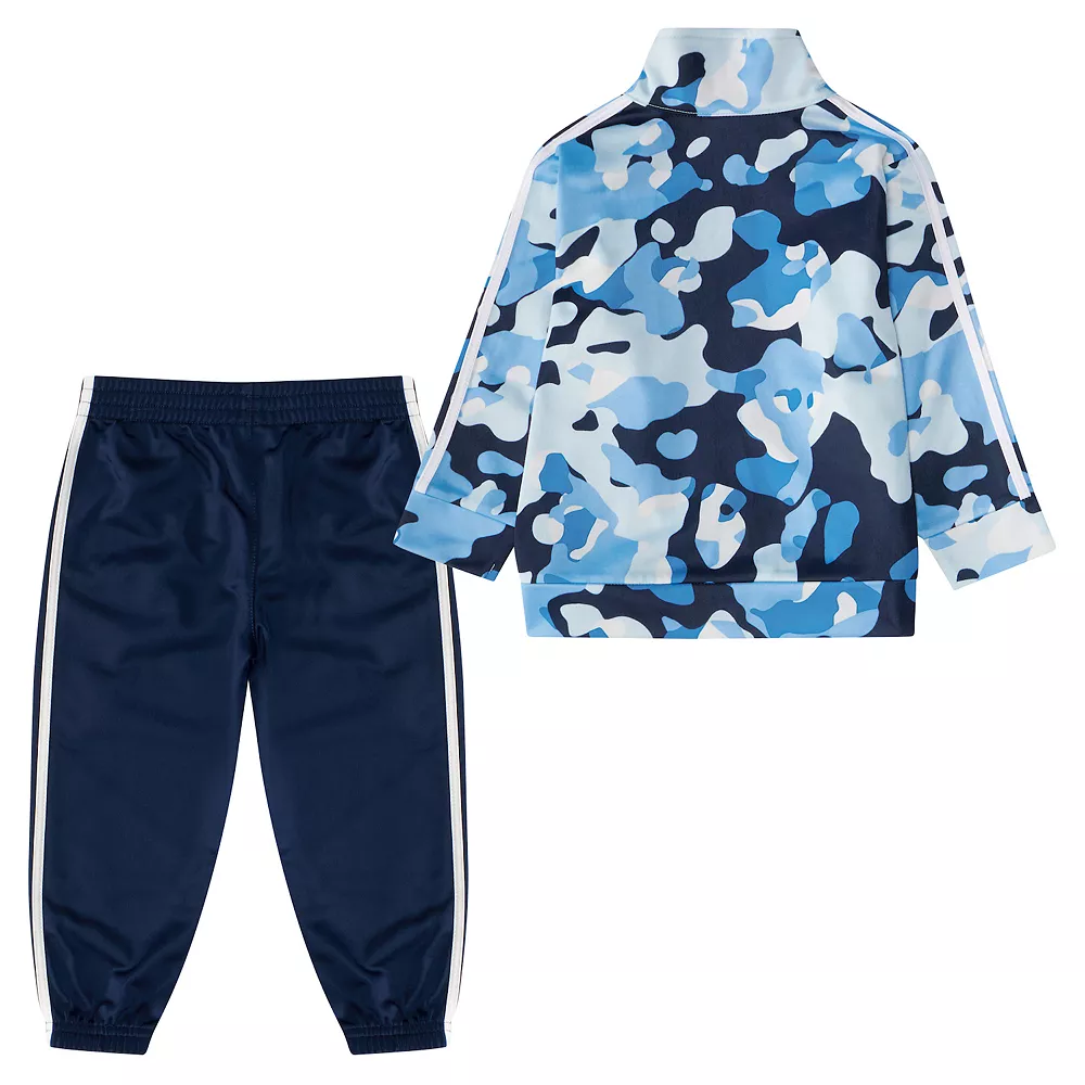 Baby Boy adidas Tricot Tech Camo Track Jacket & Jogger Pants Set Set - Image 2