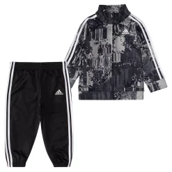 Baby Boy adidas Tricot Gray Camo Track Jacket & Jogger Pants Set