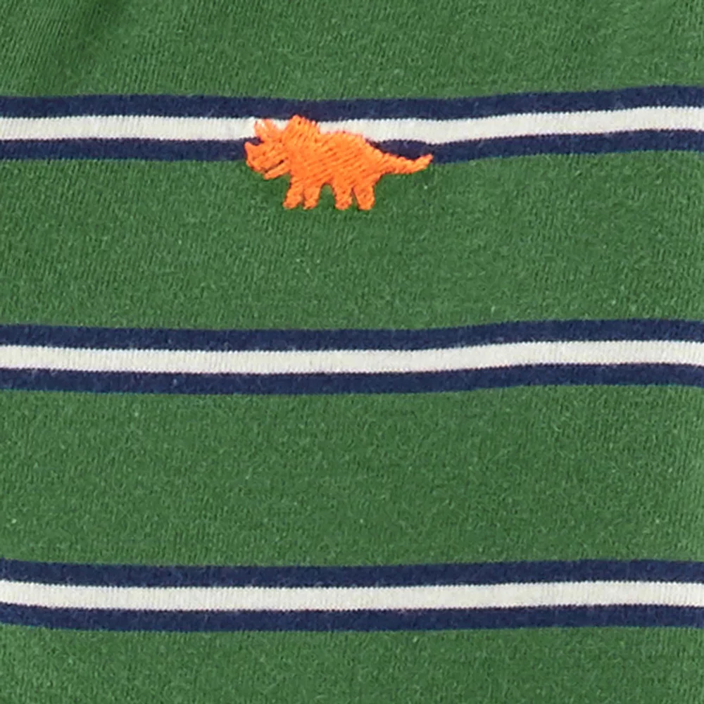 Baby Boy Carter's Striped Henley Tee & Pull-On Pants Set - Image 2