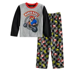 Boys 4-10 Nintendo Mario Kart Top & Bottoms Pajama Set