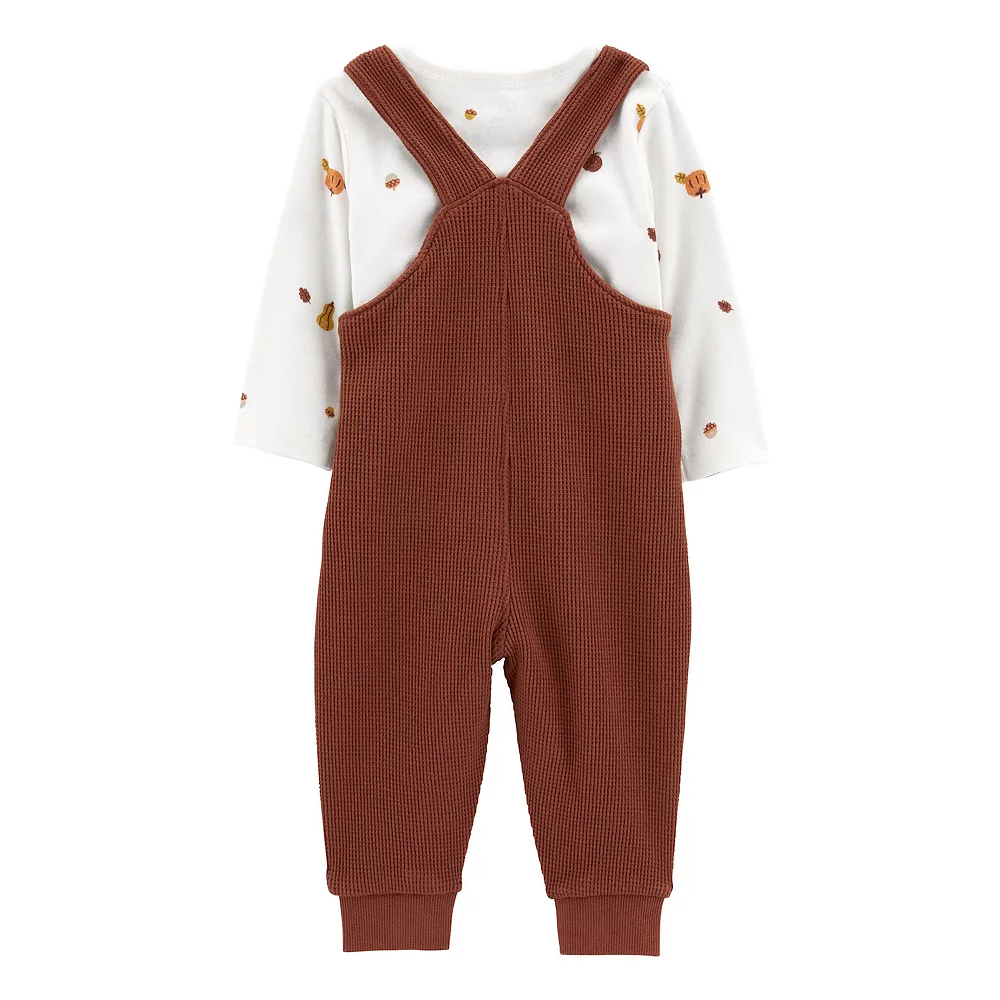 Baby Boy Carter's Thanksgiving Tee, Coveralls, & Bib Set - Image 2