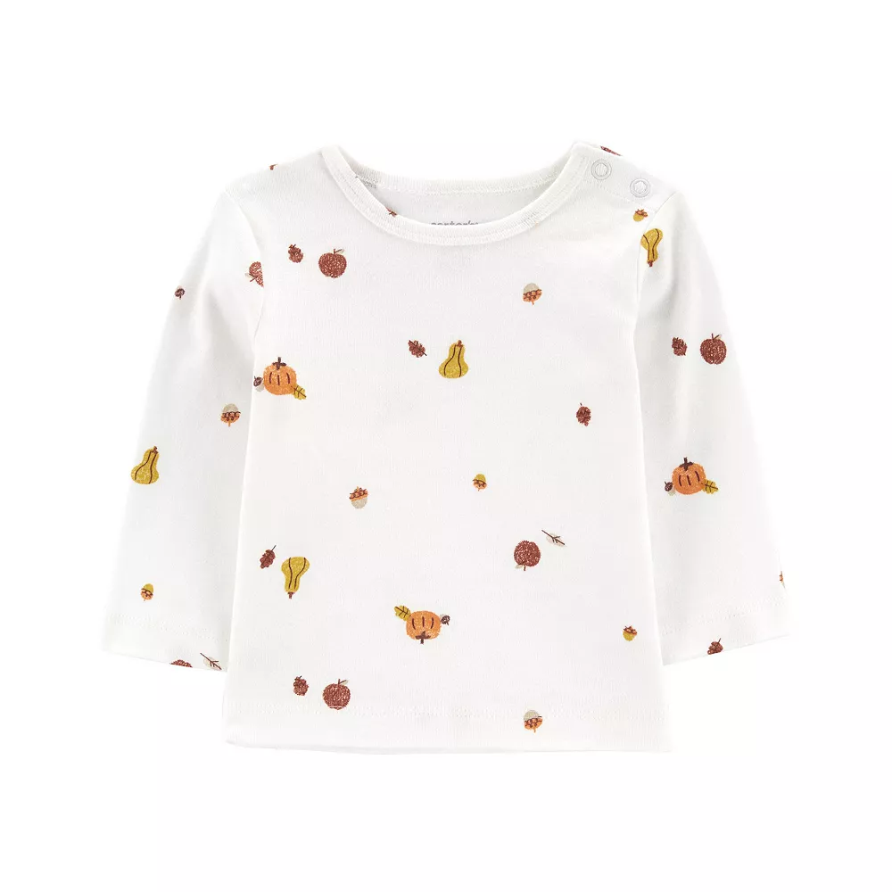 Baby Boy Carter's Thanksgiving Tee, Coveralls, & Bib Set - Image 3