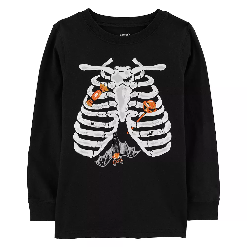 Boys 4-7 Carter's Halloween Skeleton Graphic Tee - Image 3