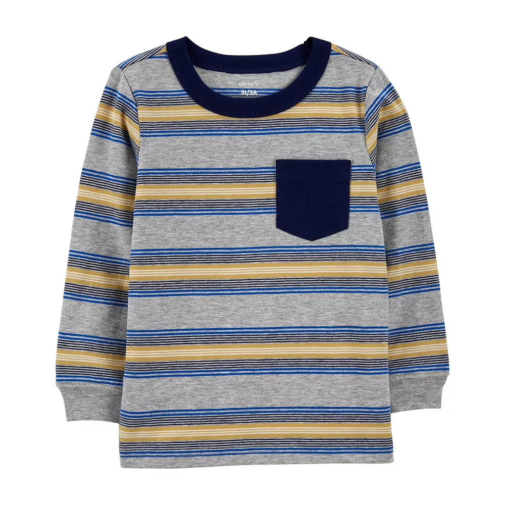 Baby Boys Carter's Striped Pocket Tee
