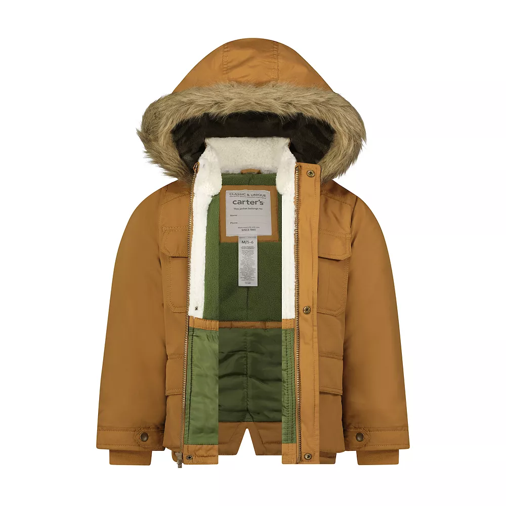 Toddler Boy Carter's Hooded Heavyweight Parker Jacket - Image 2