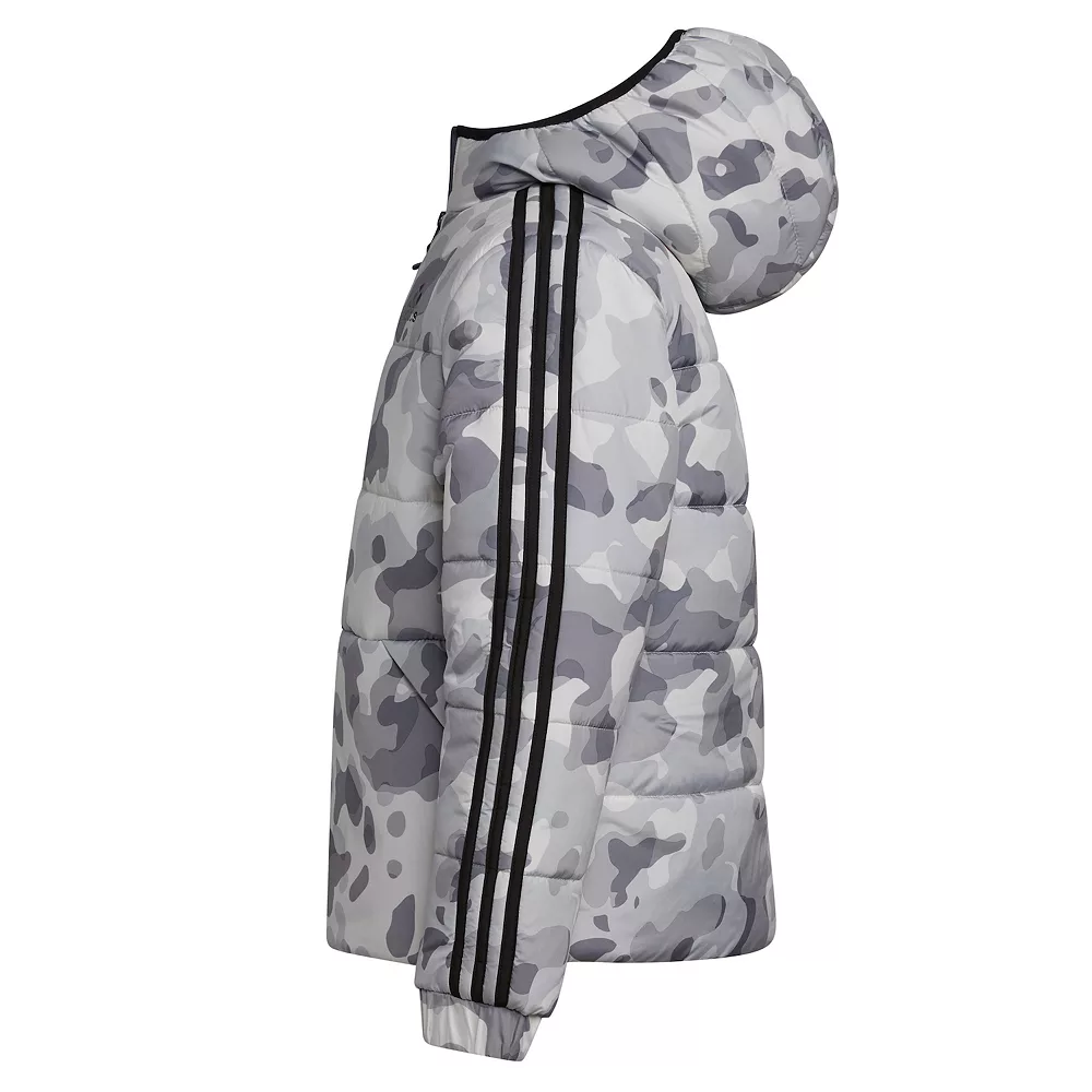 Boys 8-20 adidas Camo AOP Puffer Jacket - Image 4