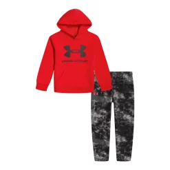 Boys 4-7 Under Armour Logo Graphic Hoodie & Splice Dyed Jogger Pants Set