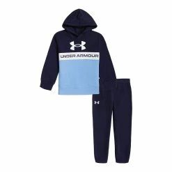 Boys 4-7 Under Armour Branded Colorblock Hoodie & Jogger Pants Set