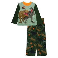 Boys 4-10 Jurassic World "T-Rex Roar" 2-Piece Pajama Set