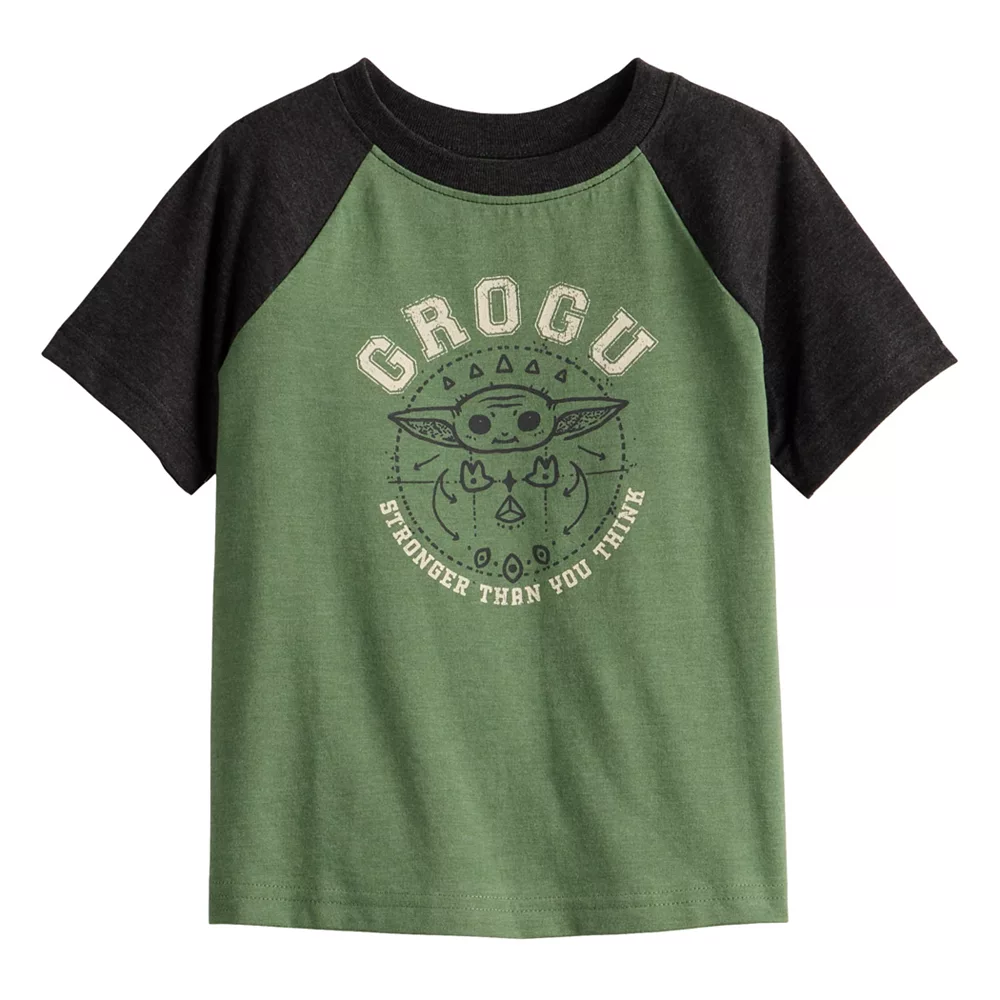 Toddler Boy Jumping Beans® The Mandalorian Grogu aka Baby Yoda Short Raglan Sleeve Graphic Tee