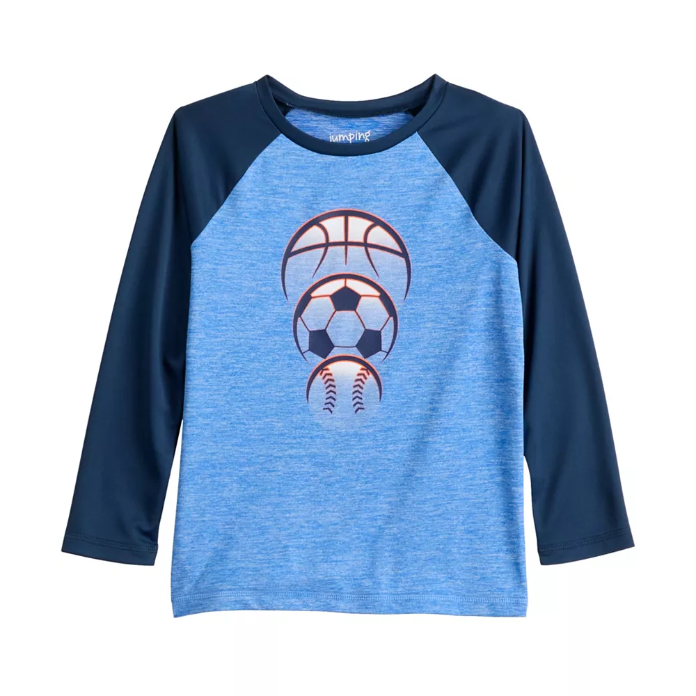 Boys 4-12 Jumping Beans® Active Long Raglan Sleeve Graphic Tee