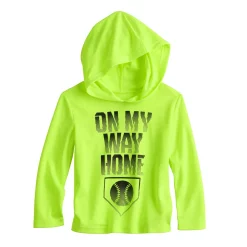 Toddler Boy Jumping Beans® Active Hooded Sportsball Long Sleeve Graphic Tee