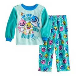 Toddler Baby Shark "We Can Doo It" 2-Piece Pajama Set