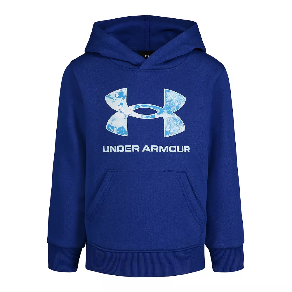 Boys 4-7 Under Armour Ice Dye Big Logo Graphic Hoodie - Image 2