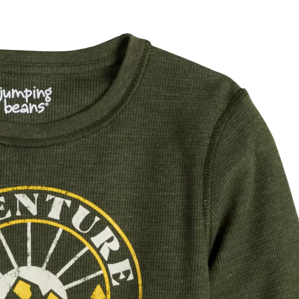 Boys 4-12 Jumping Beans® Adaptive Long Sleeve Thermal Graphic Tee - Image 4