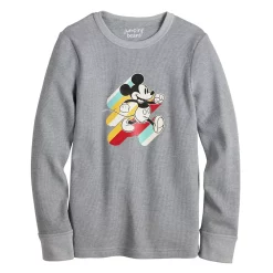 Boys 4-12 Disney Mickey Mouse Adaptive Long Sleeve Thermal Graphic Tee by Jumping Beans®