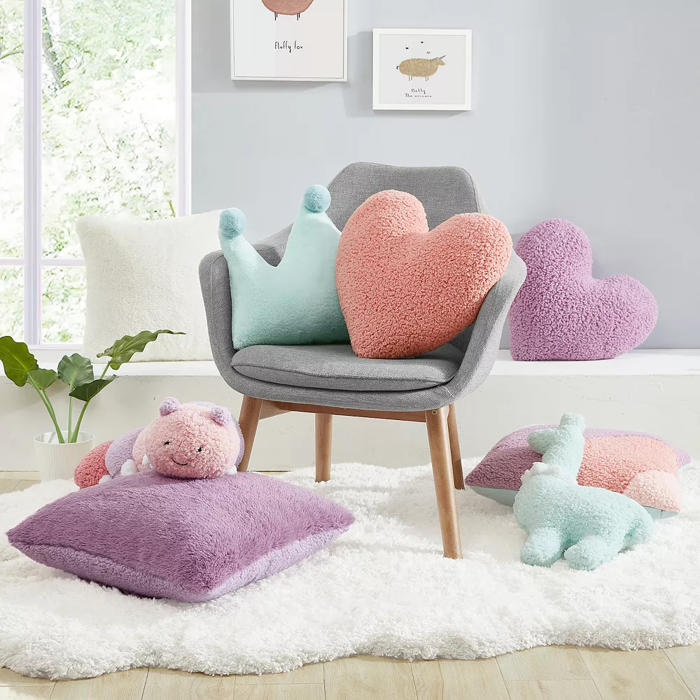 Koolaburra by UGG Shae Faux Fur Kids Throw Pillow - Image 5