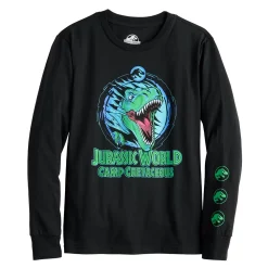 Boys 8-20 Jurassic Park T-Rex Dinosaur Long Sleeve Graphic Tee