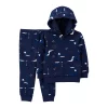 Baby Boy Carter's Construction Fleece Top & Bottoms Set