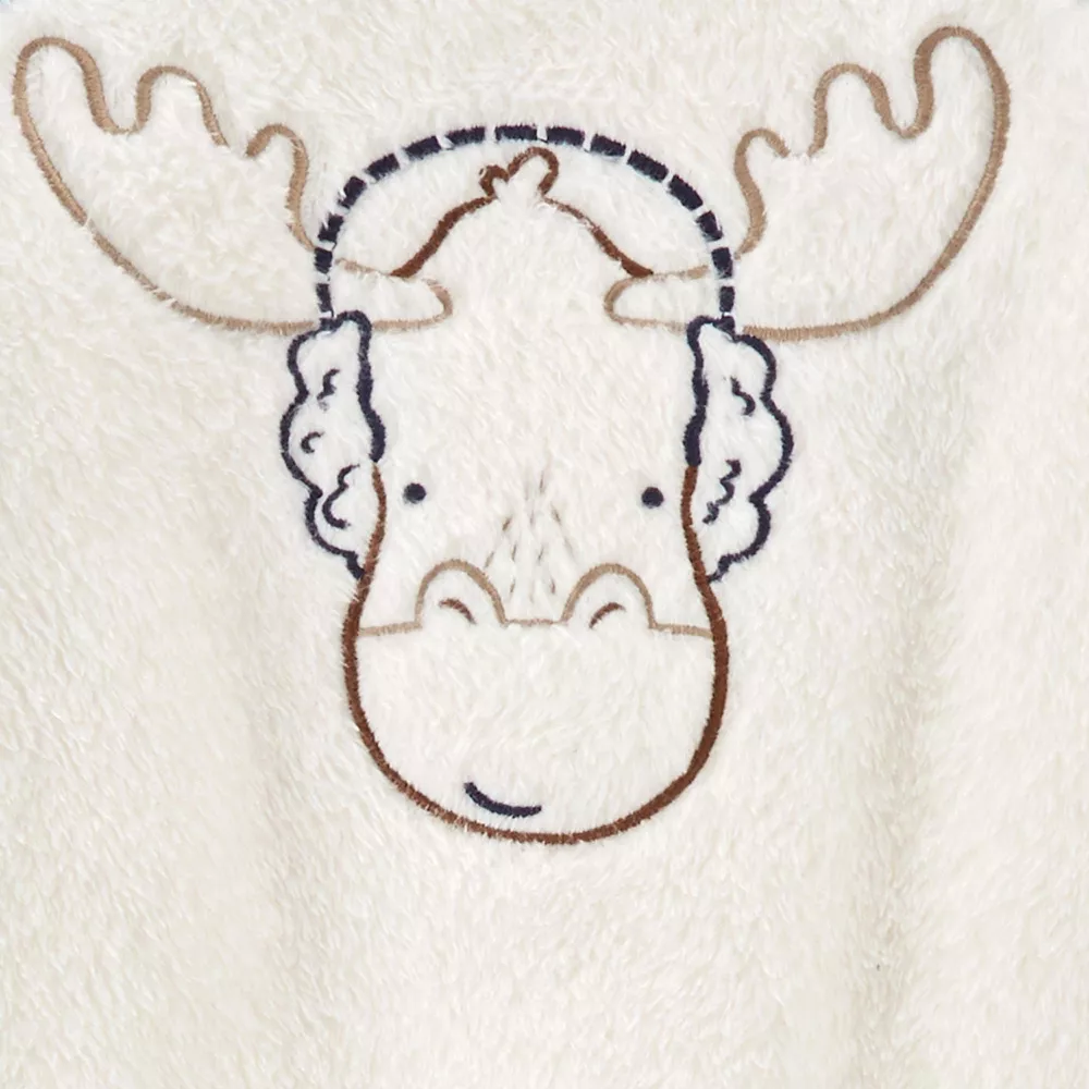 Toddler Boy Carter's Fuzzy Moose Pullover Raglan Top & Jogger Pants Set - Image 2