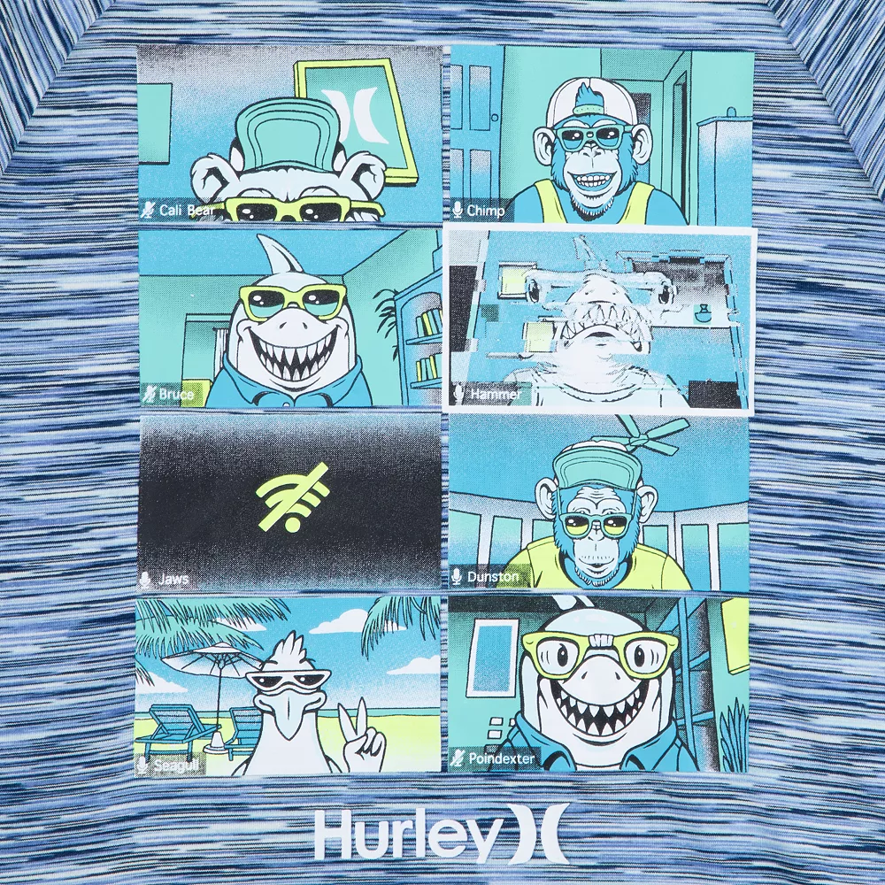 Toddler Boy Hurley H2O-Dri Raglan Graphic Hoodie & Jogger Pants Set - Image 3