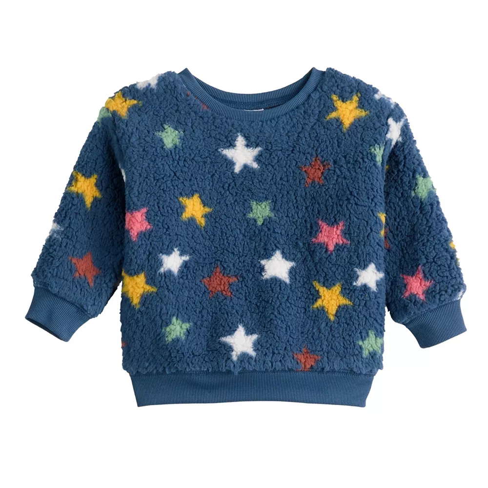 Baby Jumping Beans® Cozy Sherpa Crewneck Sweatshirt - Image 3