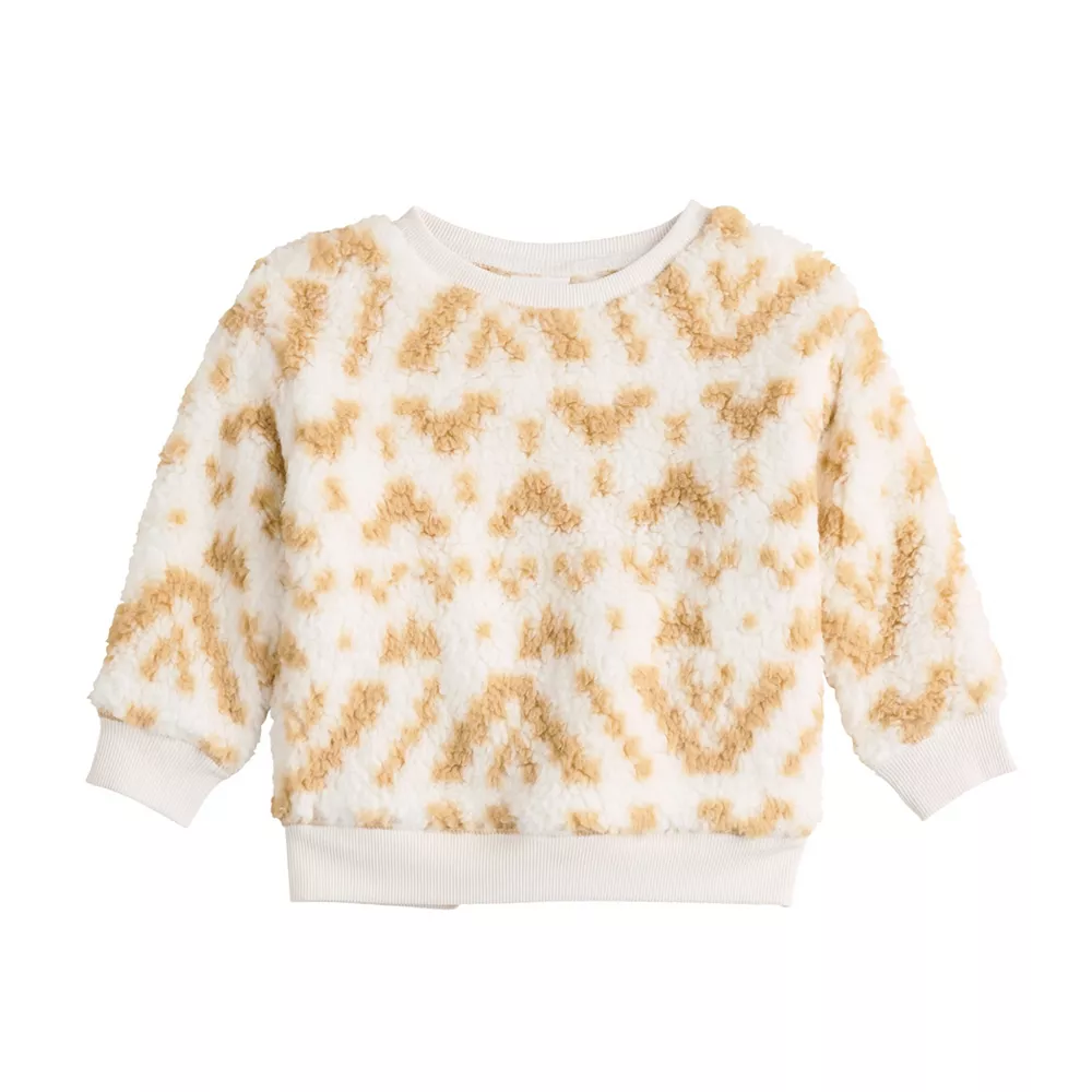 Baby Jumping Beans® Cozy Sherpa Crewneck Sweatshirt